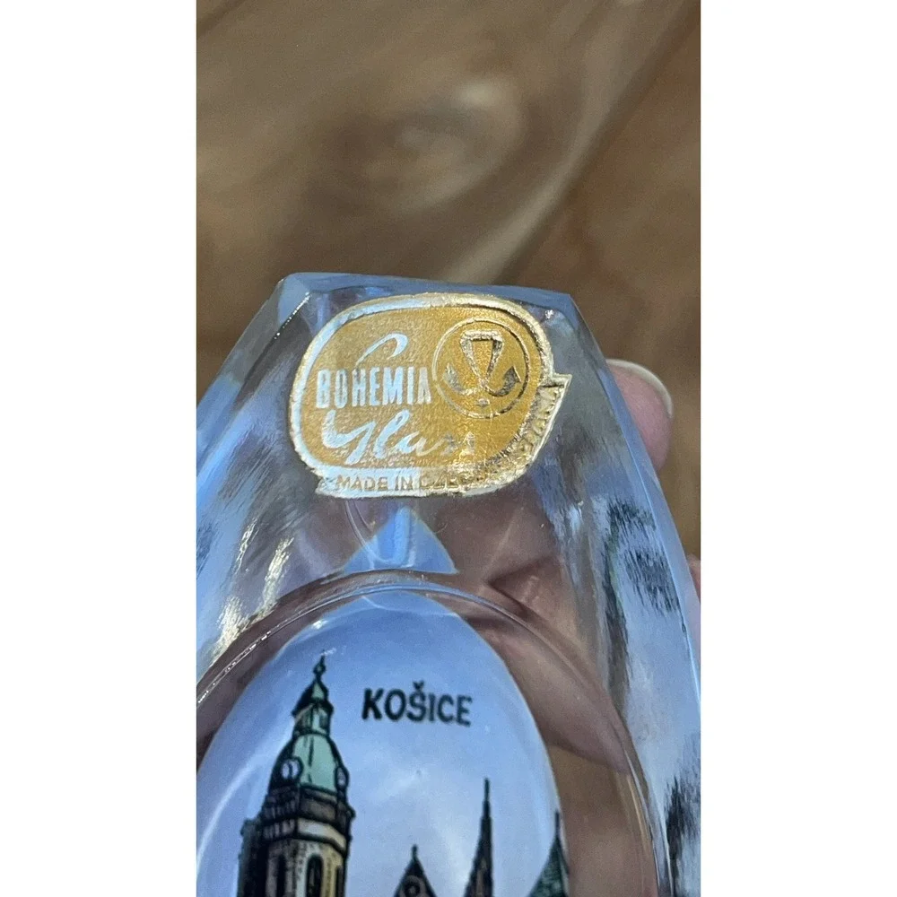 Czech Republic Paperweight Bohemia Crystal